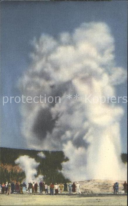 Geysire Vulcans Geysers Vulkane Old Faithful Geyser Yellowstone Nationa