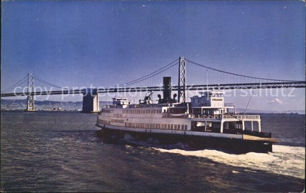 Faehre Ferry Bac Traghetto-- Ferry Boat Bay Bridge San Francisco Bay