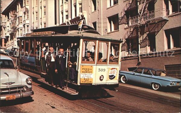 Strassenbahn Kabelstrassenbahn Cable Car San Francis