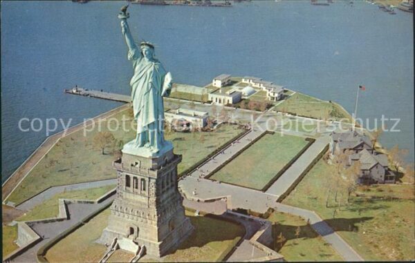 Statue of Liberty New York Fliegeraufnahme