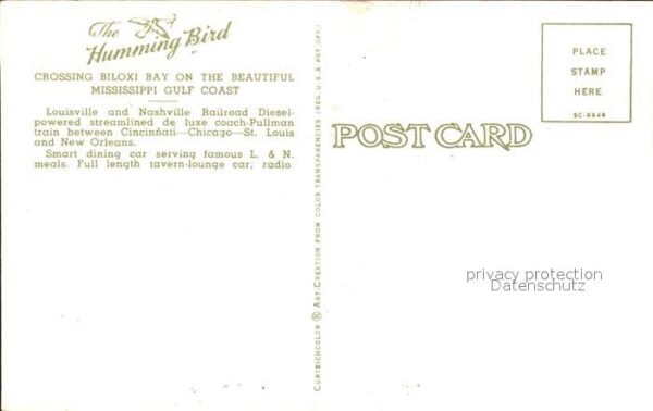 Eisenbahn Biloxy Bay Mississippi Gulf Coast – Bild 2