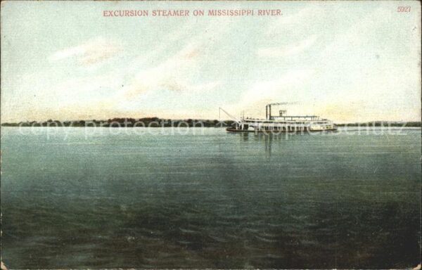 Dampfer Binnenschifffahrt Excursion Steamer Mississippi River