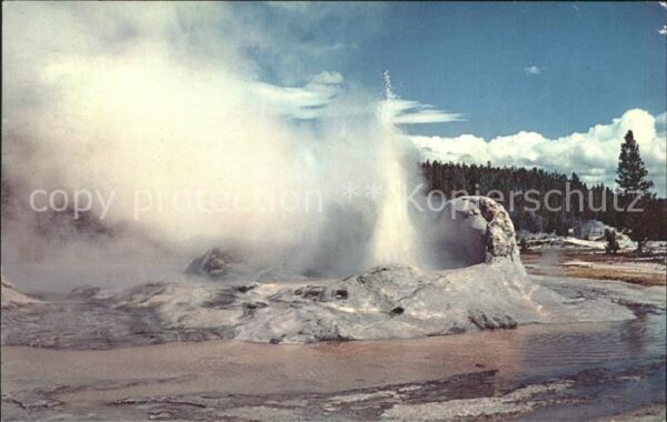 Geysire Vulcans Geysers Vulkane Grotto Geyser Upper Geyser Basin Yellow