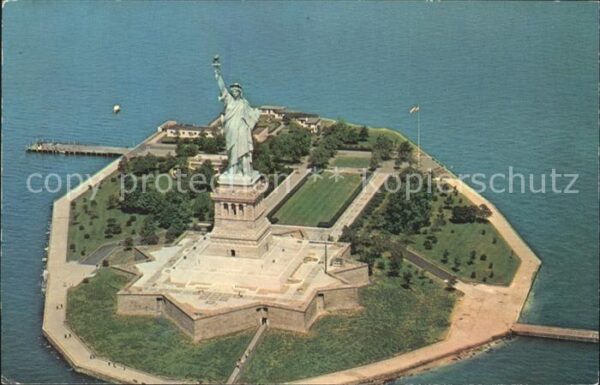 Statue of Liberty Fliegeraufnahme Liberty Island New York