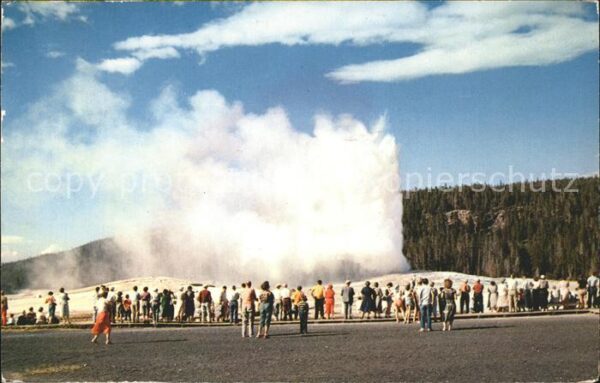 Geysire Vulcans Geysers Vulkane Old Faithful Geyser Yellowstone Nationa