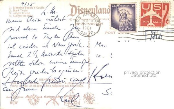 Disneyland California Sleeping Beauty's Castle Mark Twain Jun – Bild 2