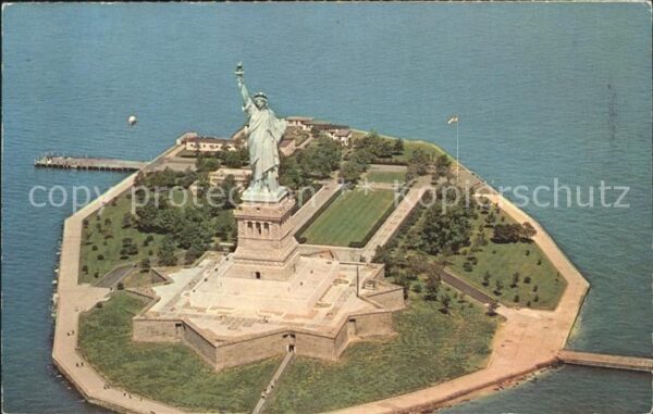 Statue of Liberty Fliegeraufnahme Liberty Island New York