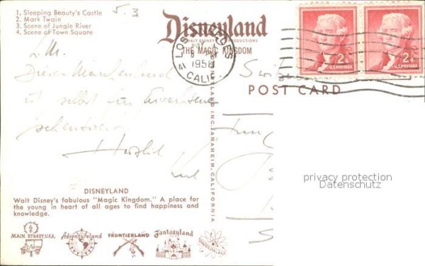 Disneyland California Sleeping Beauty's Castle Mark Twain Jun – Bild 2