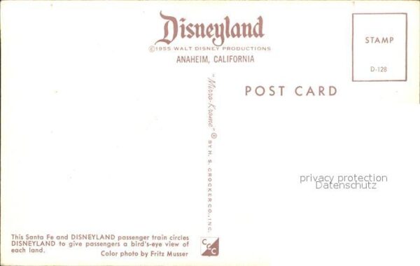 Lokomotive Santa Fe Disneyland California – Bild 2