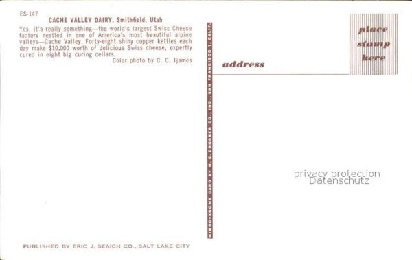 Kaeserei Kaese Cache Valley Dairy Smithfield Utah Swis – Bild 2