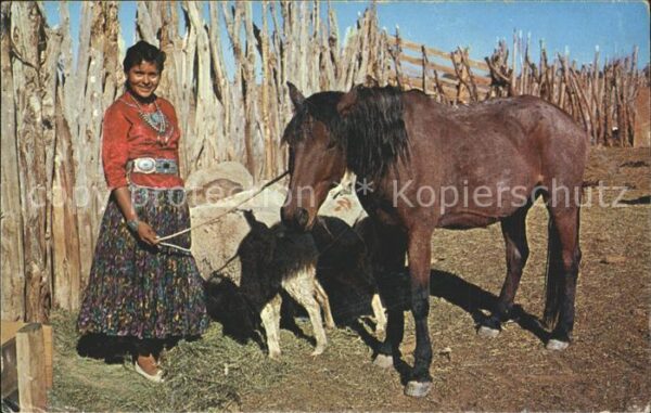 Pferde Indianer Navajo Girl Alice Yazzie Navaj