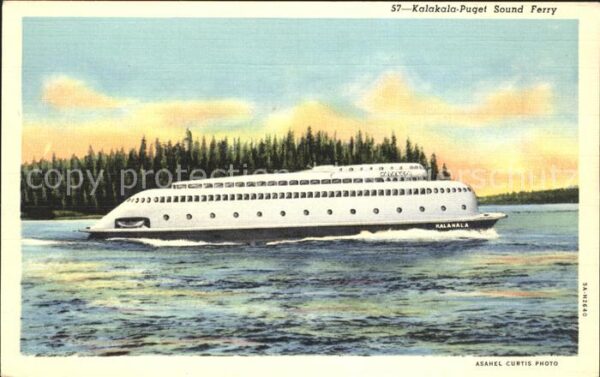 Faehre Ferry Bac Traghetto-- Kalakala-Puget Sound Ferry