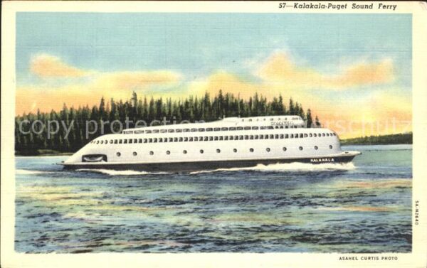 Faehre Ferry Bac Traghetto-- Kalakala-Puget Sound Ferry