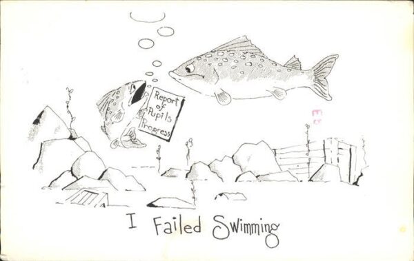 Fische Humor I Failed Swimming