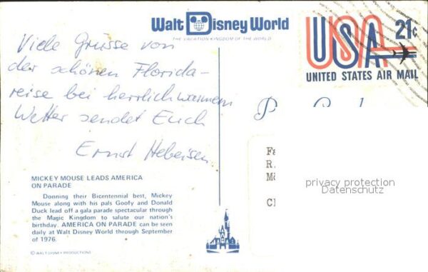 Disney World Mickey Mouse leads America on Parade Go – Bild 2