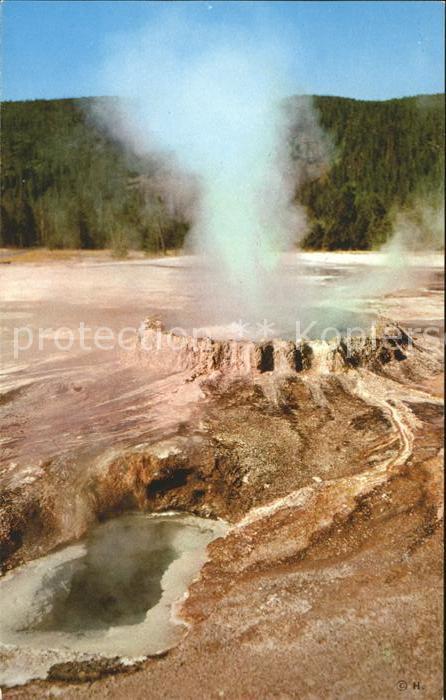 Geysire Vulcans Geysers Vulkane Punchbowl Spring Yellowstone National P