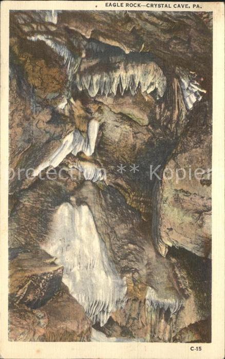 Hoehlen Caves Grottes Eagle Rock Crystal Cave Pennsylvania