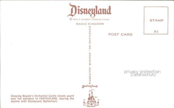 Disneyland California Sleeping Beauty's Enchanted Castle Matt – Bild 2