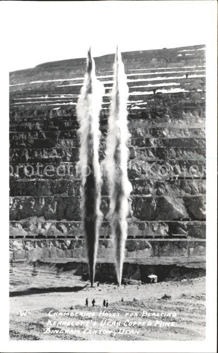 Tagebau Daylight Mining Chambering Holes for blasting Kennecott