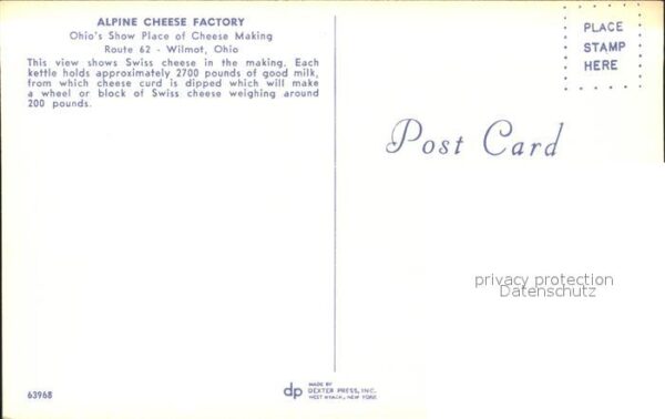 Kaeserei Kaese Alpine Cheese Factory Wilmot Ohio – Bild 2