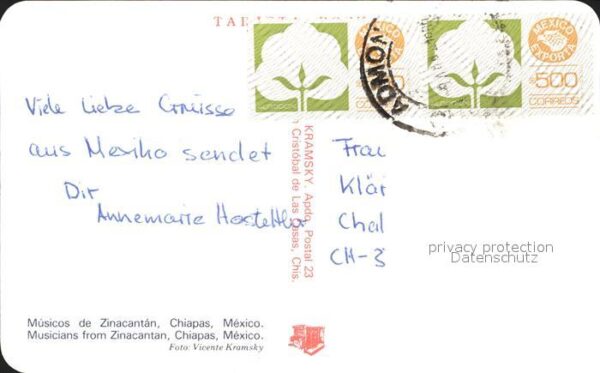 Geige Musicos de Zinacantan Chiapas Mexico – Bild 2