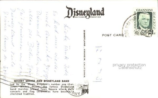 Disneyland California Mickey Mouse Disneyland Band Parade Tro – Bild 2