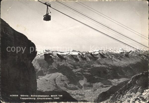 Seilbahn Säntis Toggenburg Churfirsten Tödi