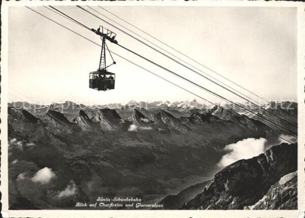 Seilbahn Säntis Churfirsten Glarneralpen