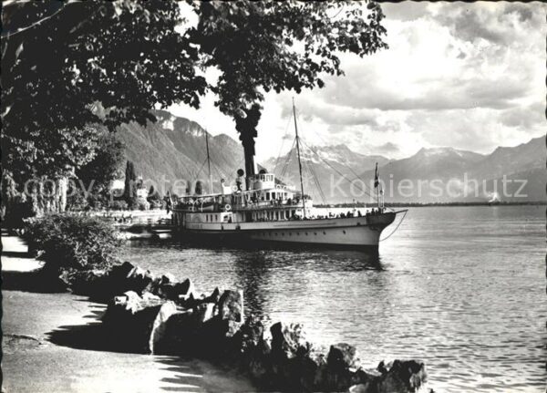 Dampfer Binnenschifffahrt Savoie Montreux Territet Dents du Midi
