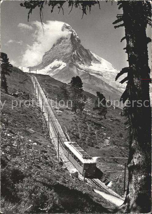 Zahnradbahn Gornergratbahn Riffelalp Zermatt Matter