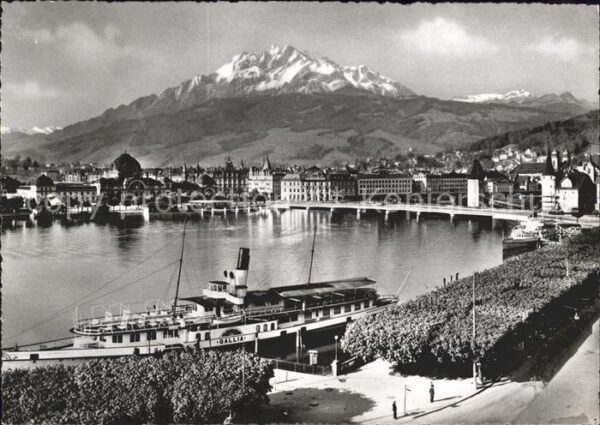 Dampfer Binnenschifffahrt Gallia Luzern Pilatus Ausstellung für L