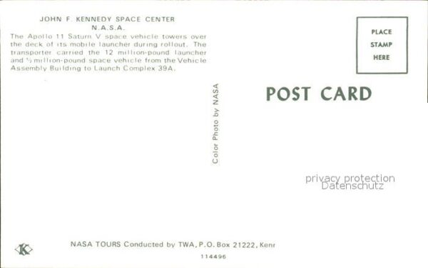 Raumfahrt Apolle 11 Saturn V John F. Kennedy Spac – Bild 2