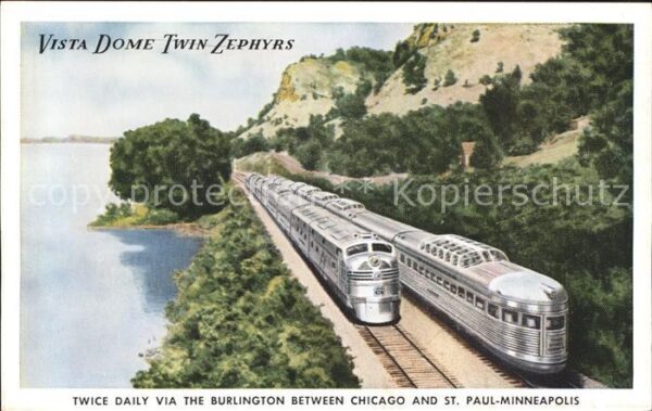 Eisenbahn Vista Dome Twin Zephyrs