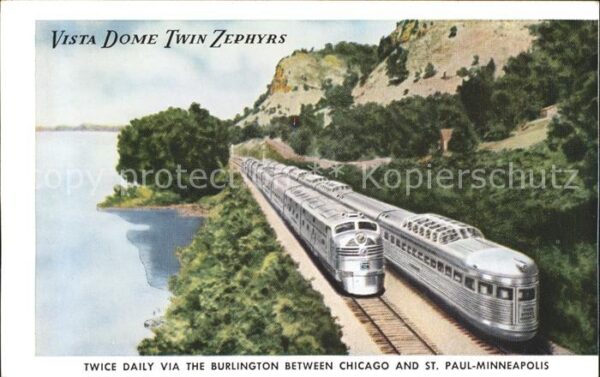 Eisenbahn Vista Dome Twin Zephyrs