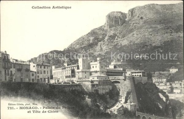 Monaco Palais du Prince et Tete de Chien