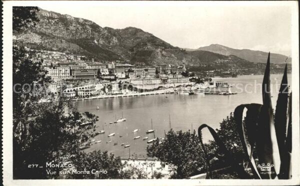 Monaco Vue sur Monte Carlo Port