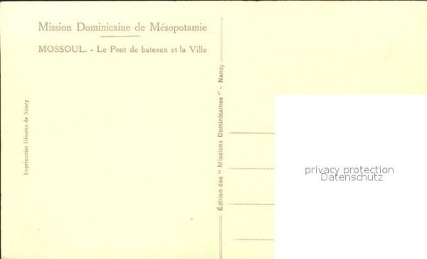 Mossoul Pont de bateau et la Ville Mission Domi – Bild 2