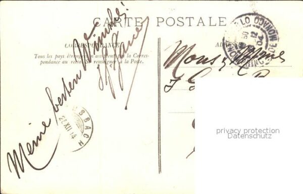 Monte-Carlo Vue generale Stempel auf AK – Bild 2
