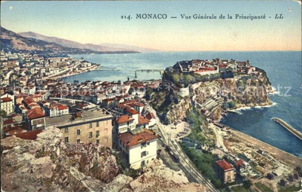 Monaco Vue generale de la Principaute Le Roche