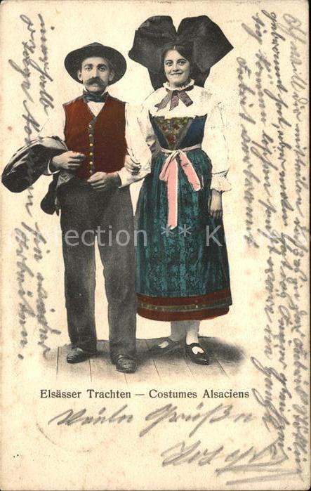 Trachten Alsace Elsässer Costumes Alsaciens