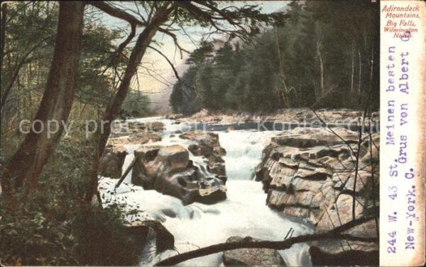 Wilmington New York Big Falls in Adirondack Mountains