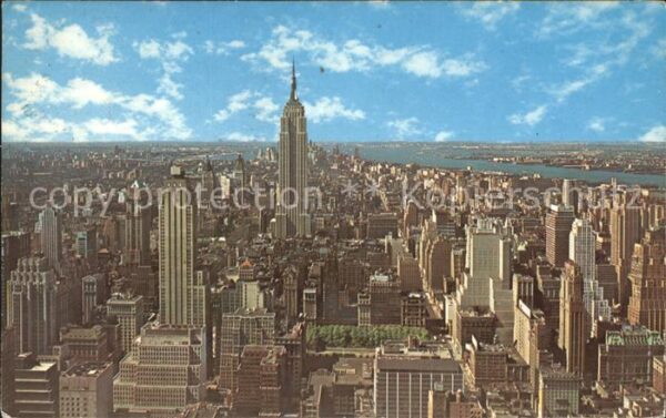 New York City Panoramic view Skyline Empire State Bui