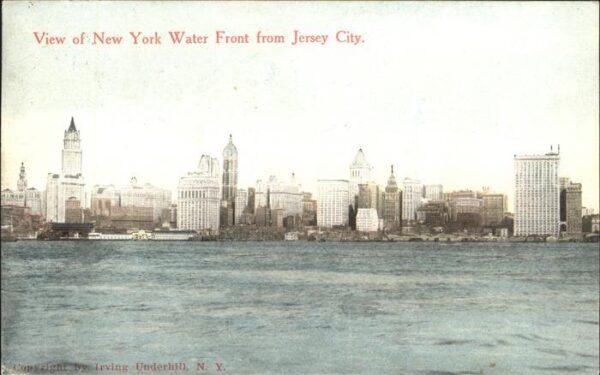 New York City View of Water Front from Jersey City