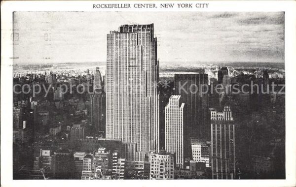 New York City Rockefeller Center Skyscraper