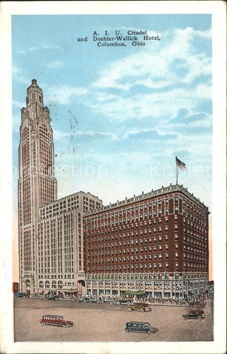 Columbus Ohio AIU Citadel and Deshler Wallick Hotel