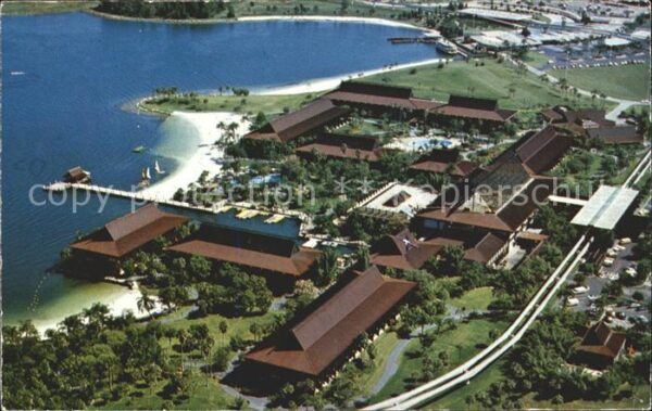 Disneyland Orlando Polynesian Village aerial view