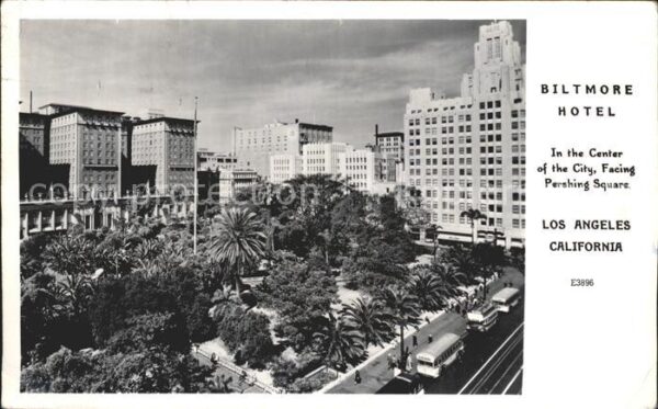 Los Angeles California Biltmore Hotel Pershing Square