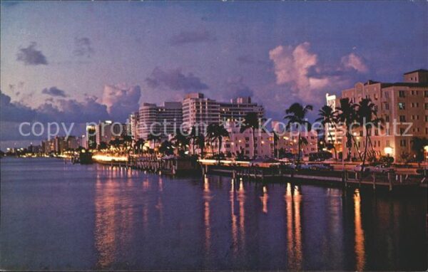Miami Florida Early early evening view of Indian Cree