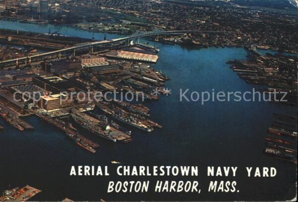 Boston Massachusetts Charlestown Navy Yard Boston Harbor aer
