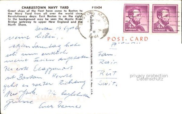 Boston Massachusetts Charlestown Navy Yard Boston Harbor aer – Bild 2